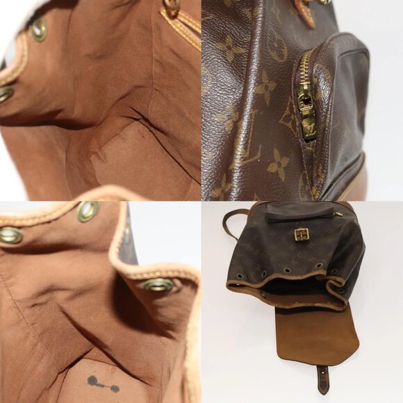 LOUIS VUITTON Monogram Montsouris MM Backpack M51136 LV Auth 120622 - Picture 13 of 15